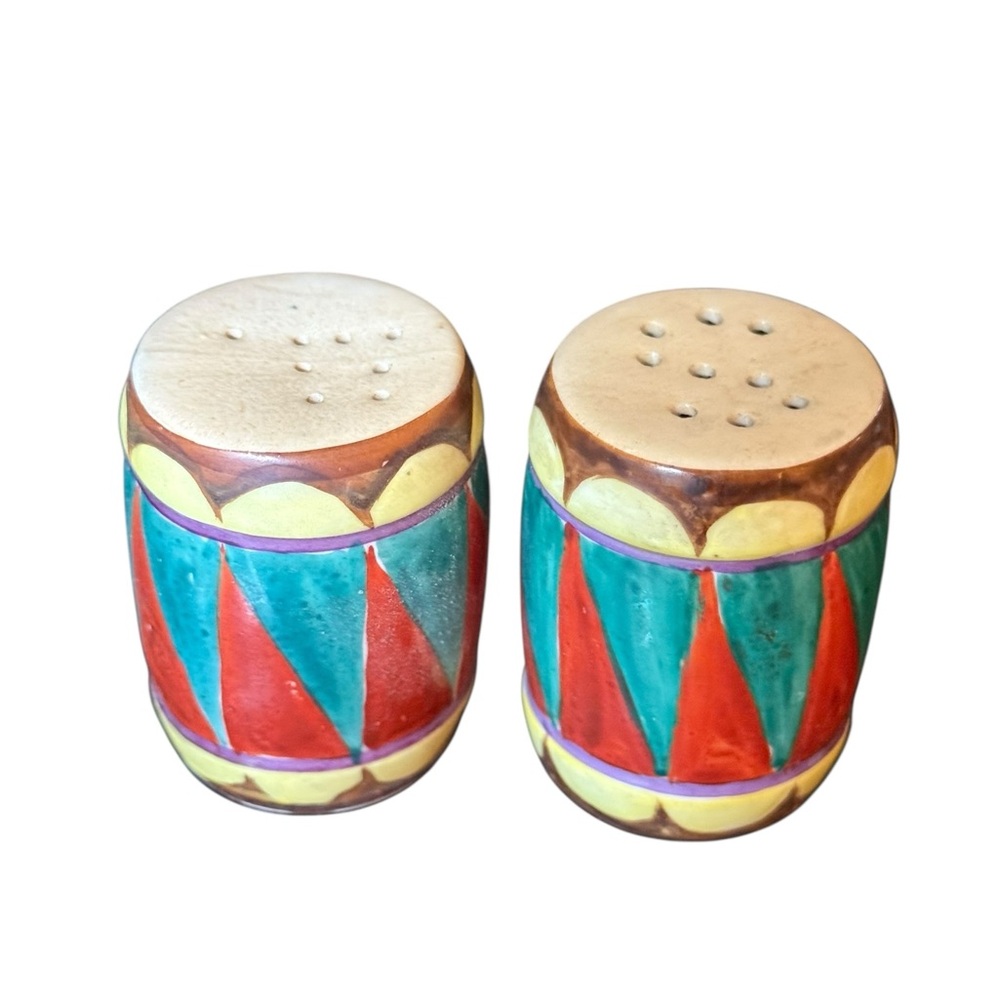 Vintage Drums Salt & Pepper Shakers Japan